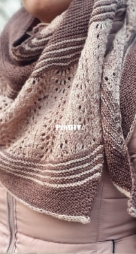 Châle Saison by Laura Pfeifer - Laine Poudrée - French - Free