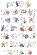 Orbis Pictura - Floral Alphabet (Abecedaire des fleurs) PCS