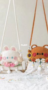 New Mommy Handmade DIY - Su Su Jie Jia - Susans Family - Cutie Flower Bag (Bear/Bunny Style) - Free