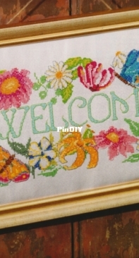 Welcome Home - Glorious Greeting by Diane Machin from Cross Stitch Gold 68