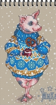 Animals in Sweaters-Piglet by Ekatarina Gafenko and Mila Vozhd XSD