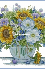 Bouquet with Sunflowers by Alla Erokhova XSD