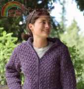 Ladies Cabled Hoodie by Melissa Leapman