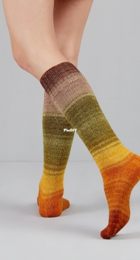 Gusto Mahalle Toe Up Socks by Catherine Salter Bayar-Free