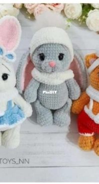 Happy Toys NN - Anastasia Zaitseva - Анастасия Зайцева - Bunnies and Cat - Зайчики и котик - Russian