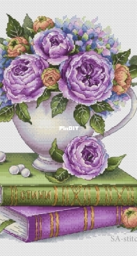 SA-Stitch - Roses and Books by Svetlana Sichkar
