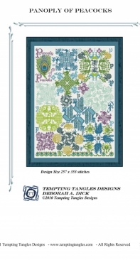 Tempting Tangles Design - Panoply of Peacocks  XSD + PCS