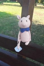 Elegant crochet piglet :)