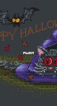 Dandelion Stitch Studio - Vampire Cat by Elena Lobova