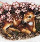 Dimensions 35243 - Fawn and Blossoms
