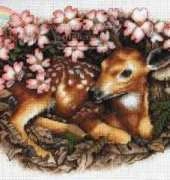 Dimensions 35243 - Fawn and Blossoms