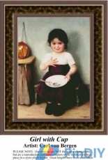 Sunrays Creations RE-353 Girl with cup
