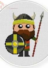 Daily Cross Stitch - Viking Warrior