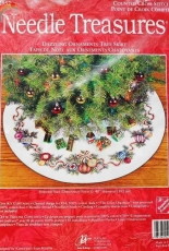 Needle Treasures 02952 Dazzling Ornaments Tree Skirt
