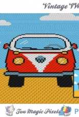 Two Magic Pixels - Vintage Vw Bus