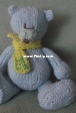 Blue Bear in a scarf