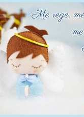 Petit Felt-Felting Angel-Free Pattern/Portuguese