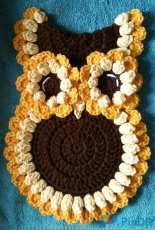 3threadsinbettys - Cindy Silveria - Beautiful Sunflower Owl Potholder