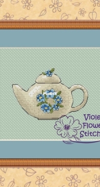 Violet Flower Stitches - Forget-me-not kettle - Free