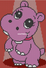 Two Magic Pixels - Happy hippo