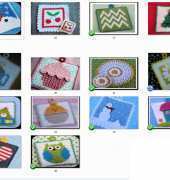 Whiskers and Wool Doni Speigle - It’s Snowing! Potholder, Cherries, Chevron, Christmas Tree, Coffee Time, Cupcake, Daisy Dishcloth and Scrubbie Set, Daisy, Dinnertime!, Easter Egg Chick, Got Snowballs?, “Home Sweet Home”, I Love America, It’s a Hoot!