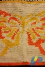 Del Guzzo Designs - Flutter Yellow Pillow 65x65