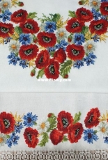 Embroidered Poppies Shirt XSD