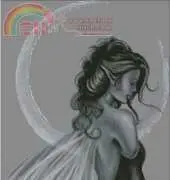 HAED HAEJG299 Silver moon fairy by Jessica Galbreth