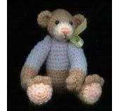 Thread BEAR in sweater by Debbie Nicholas of deBBitty bears