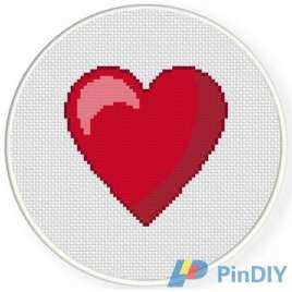 Daily Cross Stitch - Simple Heart