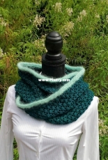 Green Pyrenees Cowl by Aitana Villa - Sugar Woolly - English,Spanish - Free