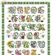 Ellen Maurer Stroh EMS Garden Alphabet  PCS10