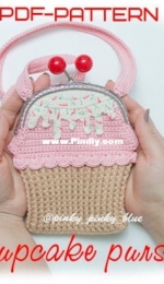 Pinky Pinky Blue - Nadejda Khegay - Cupcake Purse - Сумочка капкейк - Russian