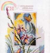 Permin 12-3196 Iris and butterfly