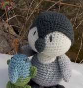 Fiber Doodles - K4TT - Pax the Pudgy Penguin