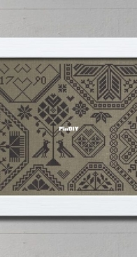 Modern Folk Embroidery - Quaker of Hearts XSD+PCS