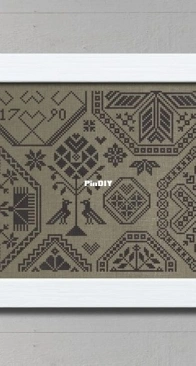 Modern Folk Embroidery - Quaker of Hearts XSD+PCS