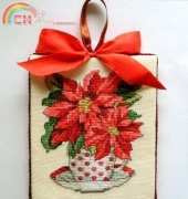 The Vermillion Stitchery - Poinsettia Bouquet