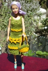 Maguinda Bolsón - Dana dress and bag set for dolls