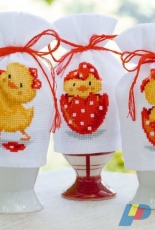 Vervaco PN-0147927 Happy Easter III Egg Cozy PCS 10