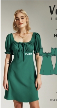 Viki Sews - Dress Nola - Платье Нола - Russian