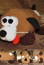 Erins Toy Store - Erin Scull - Log Dog Pillow