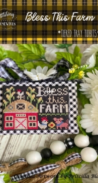 Stitching With the Housewives - Tiered Tray Tidbits - Bless This Farm