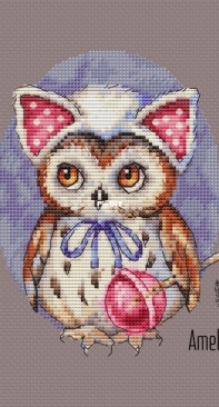 Ameli Stitch - Owl with A Lollipop by Anna Smith/Kuznetsova