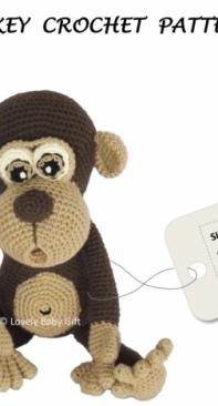 Lovely Baby Gift - Viktorija Dineikiene - 147 Monkey Crochet Pattern - French