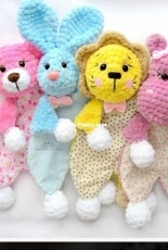 Sophie and Co - AVokhmina Patterns - Anastasia Vohmina - Anastasiya Vokhmina - Plush baby comforter - Series 1 - Russian