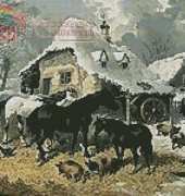Artecy Cross Stitch - A Farmyard in Winter