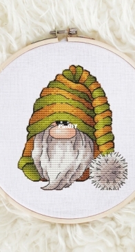 SAstitch - Gnome In A Green Hat by Svetlana Sichkar