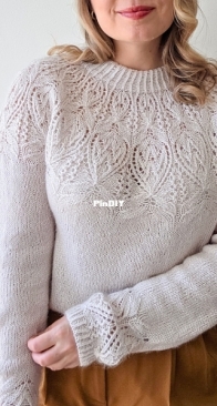 Orchid Bloom pullover by Sari Nordlund