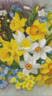 Coricamo 8890 Fruhlingsblumen - Dein Kreuzstich Magazin 2- 2018 PCS + XSD